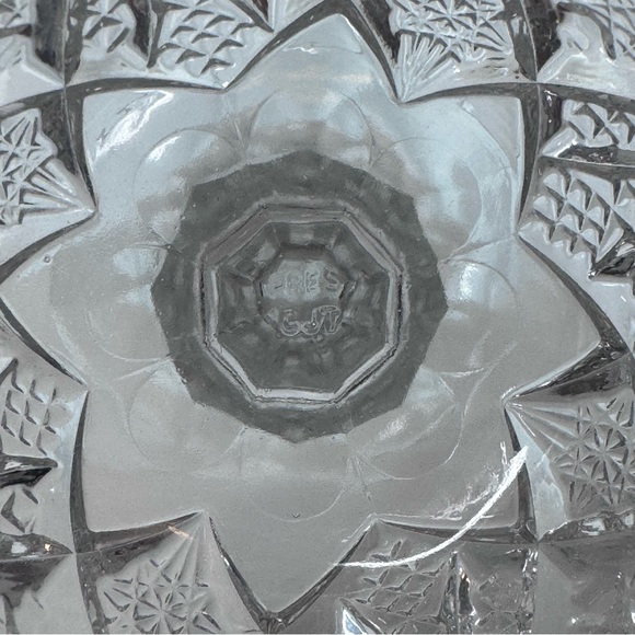 Lovely “Pres Cut” Glass for Candy/Compote Dish - Picture 2 of 8
